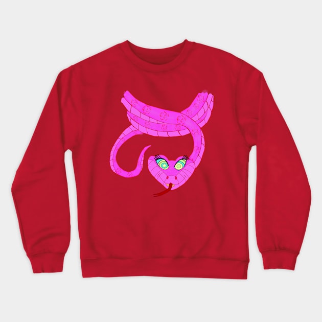 Pink Kaa Hypnotizes You Crewneck Sweatshirt by FFSteF09